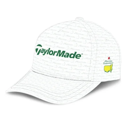 Golf Pattern White Mix Green V2 Taylor Made Masters Tournament Style Classic Golf All over Print Cap