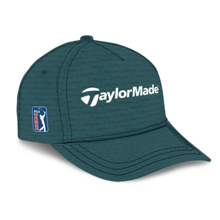 Golf Pattern Dark Green Taylor Made Masters Tournament Style Classic Golf All over Print Cap