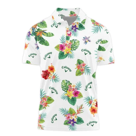 Callaway Hawaiian Flower Polo Shirt Style Classic Polo Shirt For Men