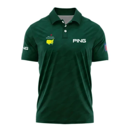 Masters Tournament Ping Star Dark Green Pattern Polo Shirt Style Classic Polo Shirt For Men
