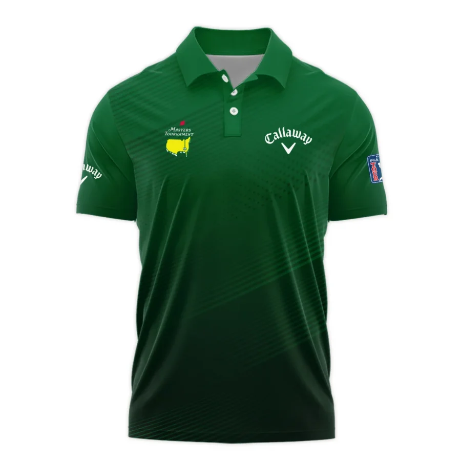 Masters Tournament Stripe Gradient Dark Green Abstract Pattern Callaway Polo Shirt Style Classic Polo Shirt For Men