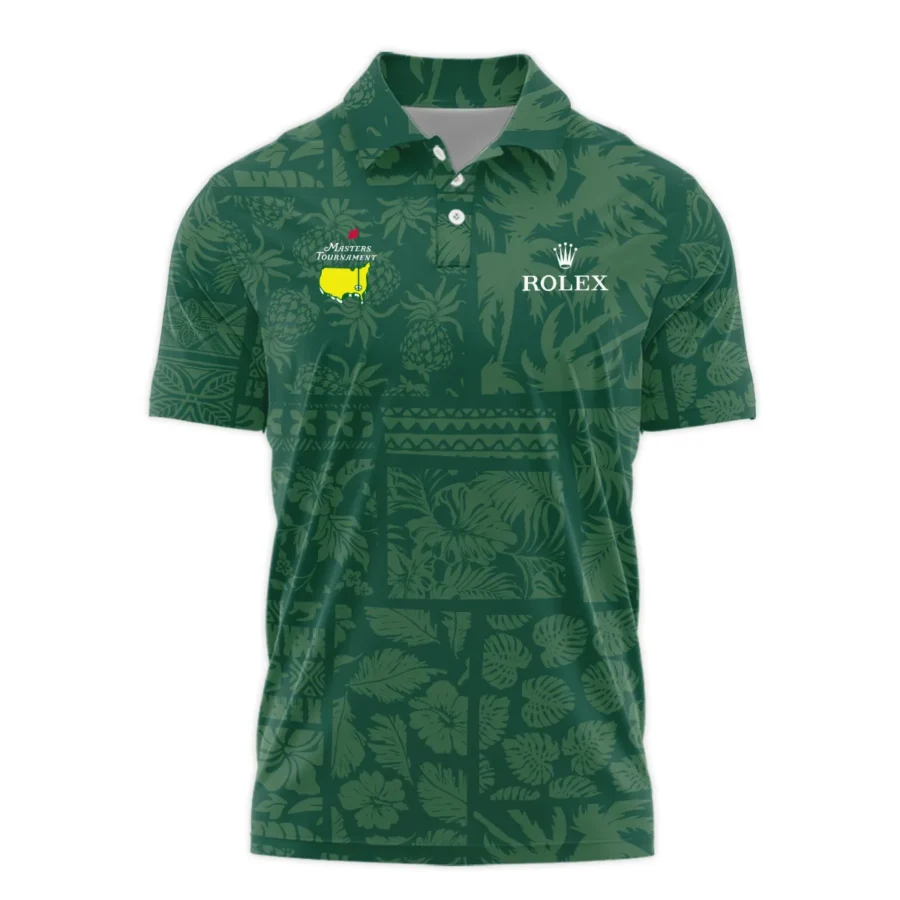 Masters Tournament Rolex Hawaiian Style Fabric Patchwork Polo Shirt Style Classic Polo Shirt For Men