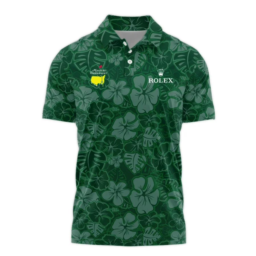 Masters Tournament Rolex Tileable Seamless Hawaiian Pattern Polo Shirt Style Classic Polo Shirt For Men