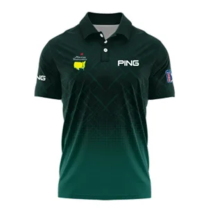 Rolex Masters Tournament Sport Jersey Pattern Dark Green Vneck Long Polo Shirt Style Classic Long Polo Shirt For Men