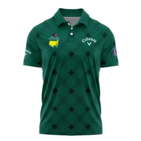 Golf Masters Tournament Green Argyle Pattern Callaway Polo Shirt Style Classic Polo Shirt For Men