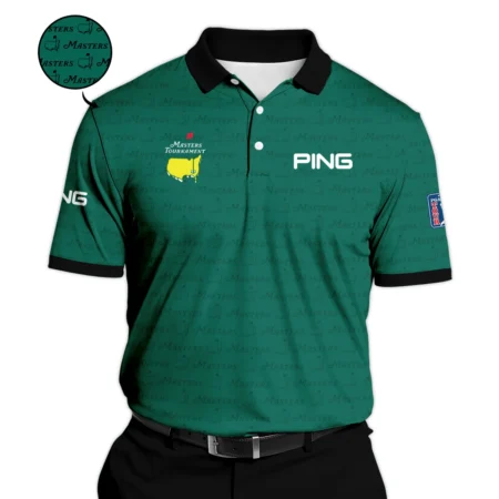Golf Pattern Cup Green Masters Tournament Ping Polo Shirt Style Classic Polo Shirt For Men