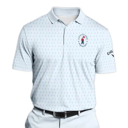 Golf Pattern Cup Light Blue Green 124th U.S. Open Pinehurst Callaway Polo Shirt Style Classic Polo Shirt For Men