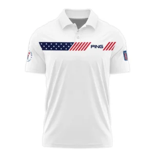 Golf Sport Flag American 124th U.S. Open Pinehurst Ping Zipper Polo Shirt Style Classic Zipper Polo Shirt For Men