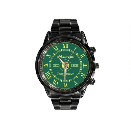 U.S. Marine Corps Logo Black Stainless Steel Watch Gift For Marines