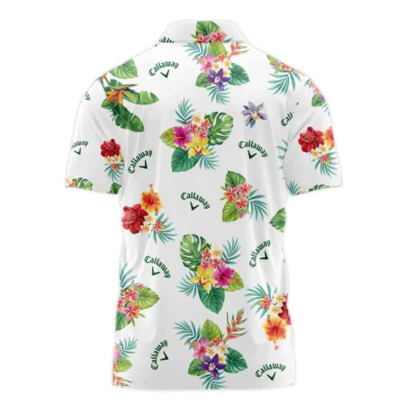 Callaway Hawaiian Flower Polo Shirt Style Classic Polo Shirt For Men