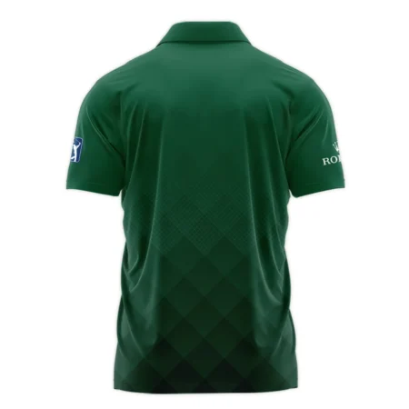 Masters Tournament Rolex Gradient Dark Green Pattern Polo Shirt Style Classic Polo Shirt For Men