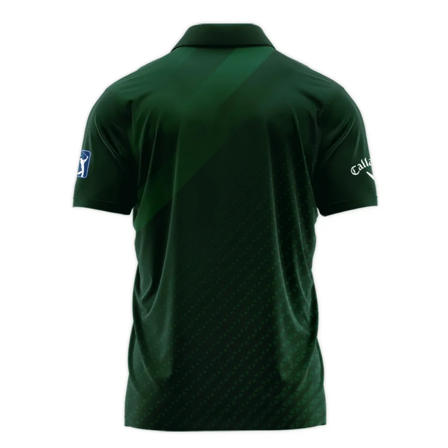 Callaway Gradient Dark Green Abstract Pattern Masters Tournament Polo Shirt Style Classic Polo Shirt For Men