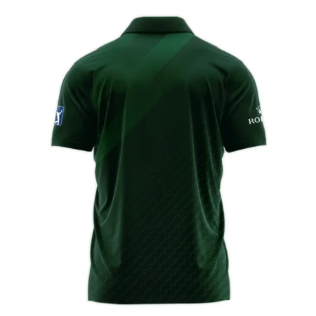 Rolex Gradient Dark Green Abstract Pattern Masters Tournament Polo Shirt Style Classic Polo Shirt For Men