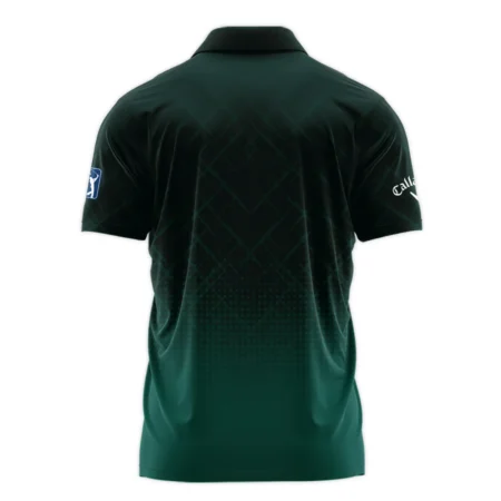 Callaway Masters Tournament Sport Jersey Pattern Dark Green Polo Shirt Style Classic Polo Shirt For Men