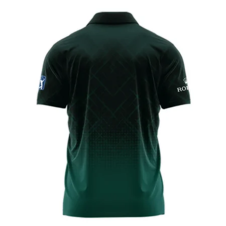 Rolex Masters Tournament Sport Jersey Pattern Dark Green Polo Shirt Style Classic Polo Shirt For Men