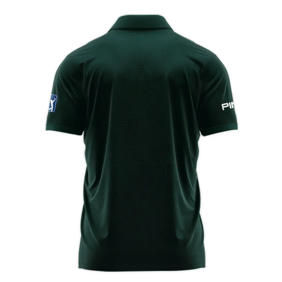 Masters Tournament Ping Pattern Sport Jersey Dark Green Polo Shirt Style Classic Polo Shirt For Men