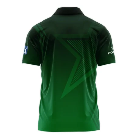 Rolex Masters Tournament Dark Green Star Pattern Polo Shirt Style Classic Polo Shirt For Men