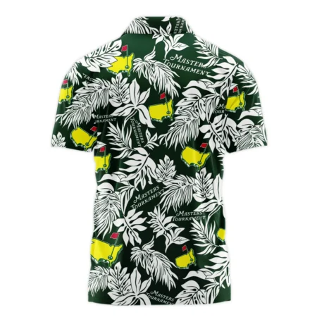 Hawaiian Tropical Leaves Pattern Golf Masters Tournament Polo Shirt Style Classic Polo Shirt For Men