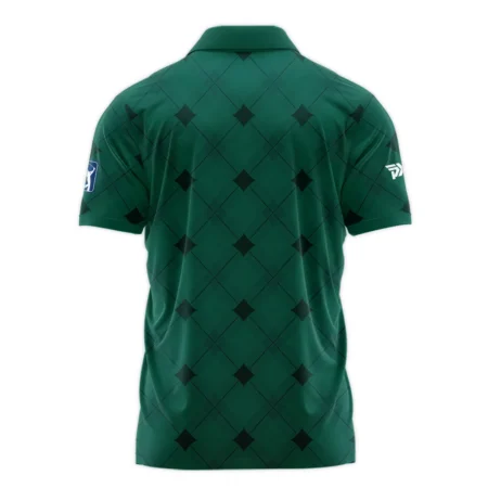 Golf Masters Tournament Green Argyle Pattern Polo Shirt Style Classic Polo Shirt For Men