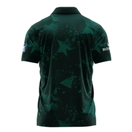 Dark Green Grunge Stars Pattern Golf Masters Tournament Rolex Polo Shirt Style Classic Polo Shirt For Men