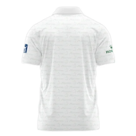 Golf Pattern Cup White Mix Green Masters Tournament Rolex Zipper Polo Shirt Style Classic Zipper Polo Shirt For Men
