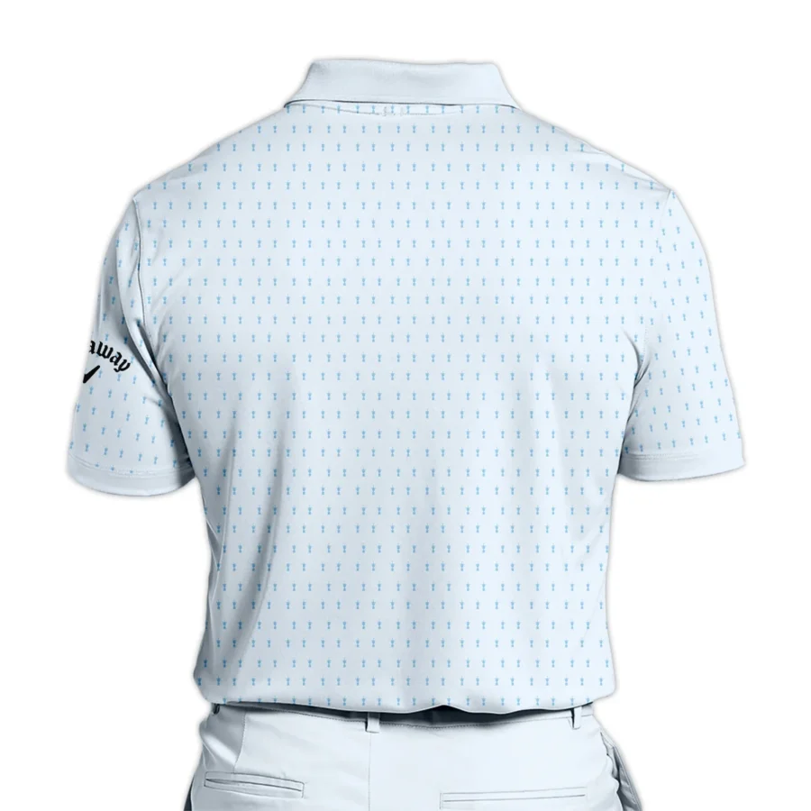 Golf Pattern Cup Light Blue Green 124th U.S. Open Pinehurst Callaway Polo Shirt Style Classic Polo Shirt For Men