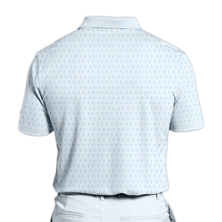 Golf Pattern Cup Light Blue Green 124th U.S. Open Pinehurst Polo Shirt Style Classic Polo Shirt For Men