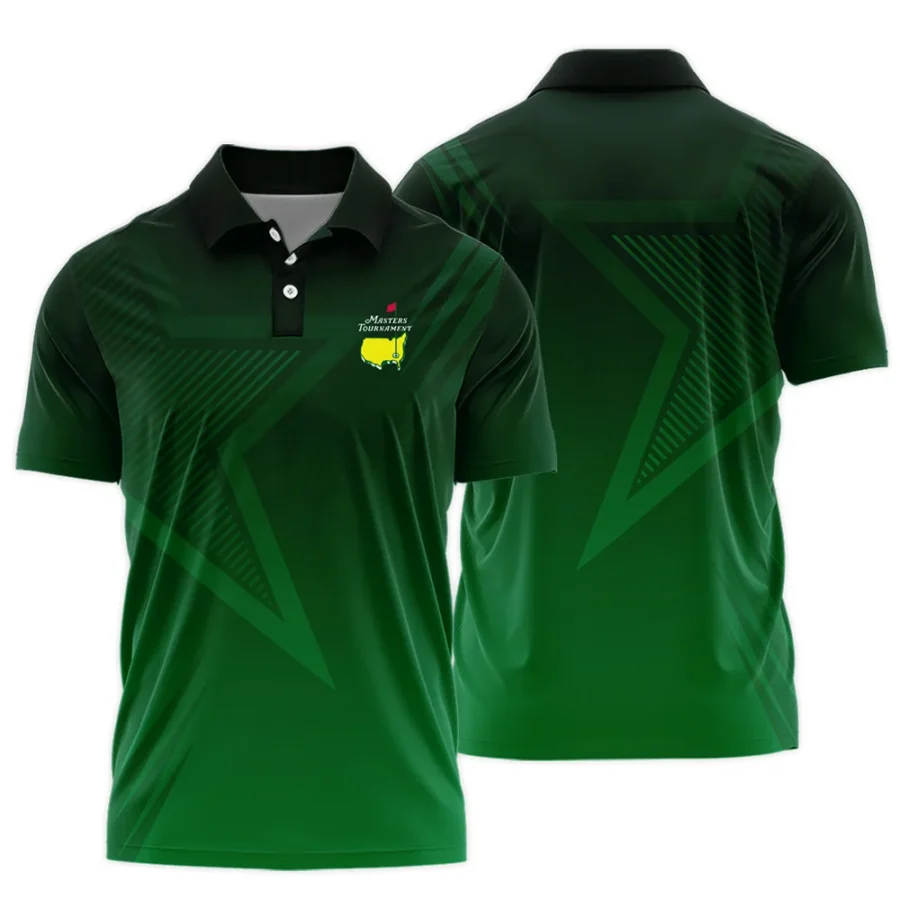 Masters Tournament Star Dark Green Pattern Polo Shirt Style Classic Polo Shirt For Men