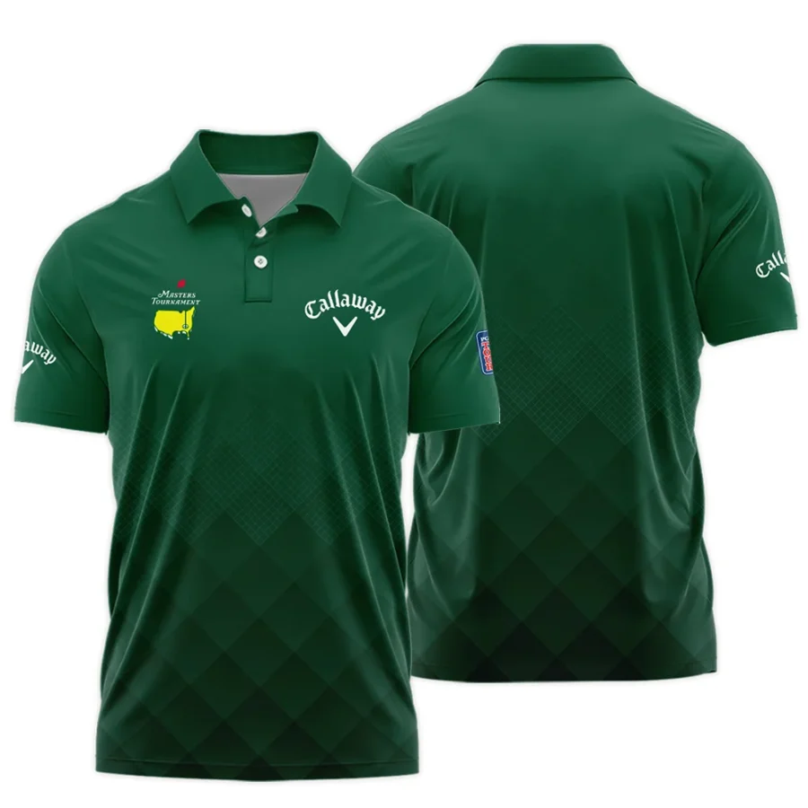 Masters Tournament Callaway Gradient Dark Green Pattern Polo Shirt Style Classic Polo Shirt For Men