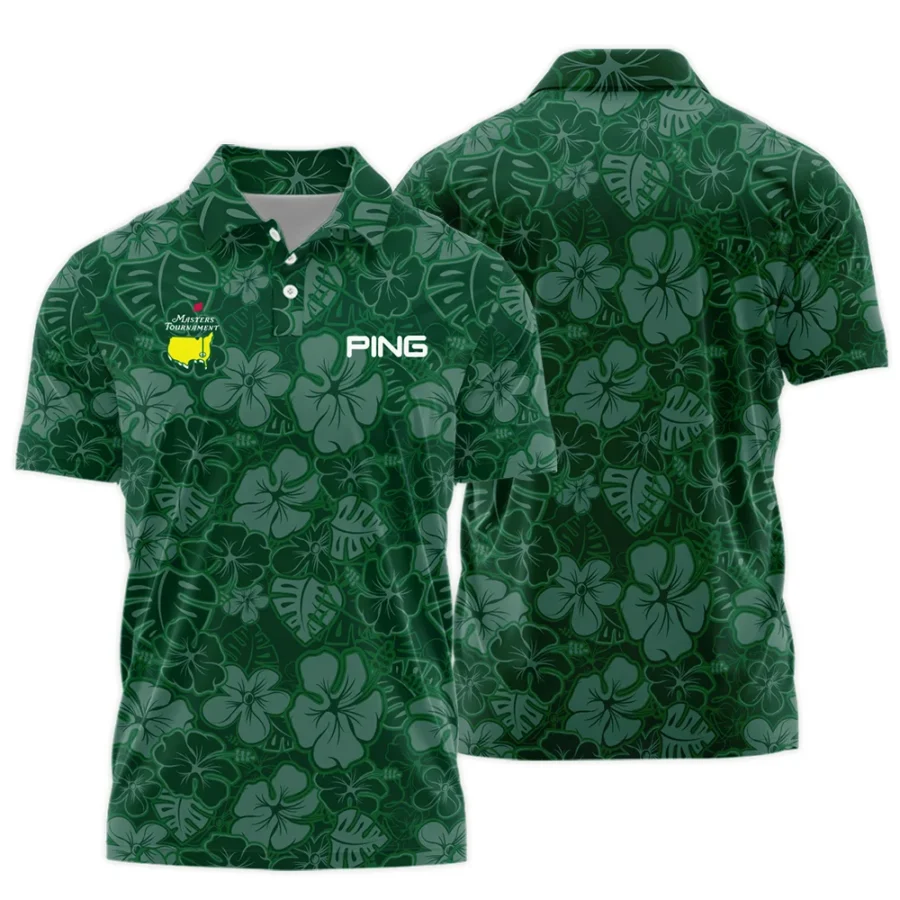 Masters Tournament Ping Tileable Seamless Hawaiian Pattern Polo Shirt Style Classic Polo Shirt For Men