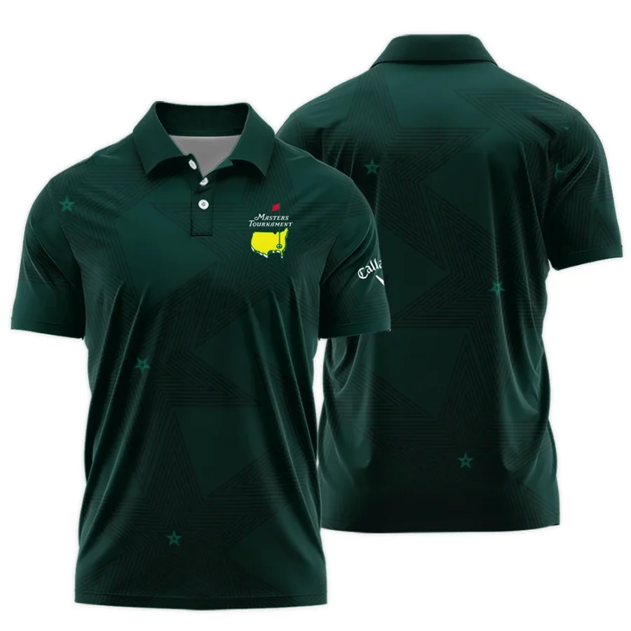 Stars Dark Green Golf Masters Tournament Callaway Polo Shirt Style Classic Polo Shirt For Men