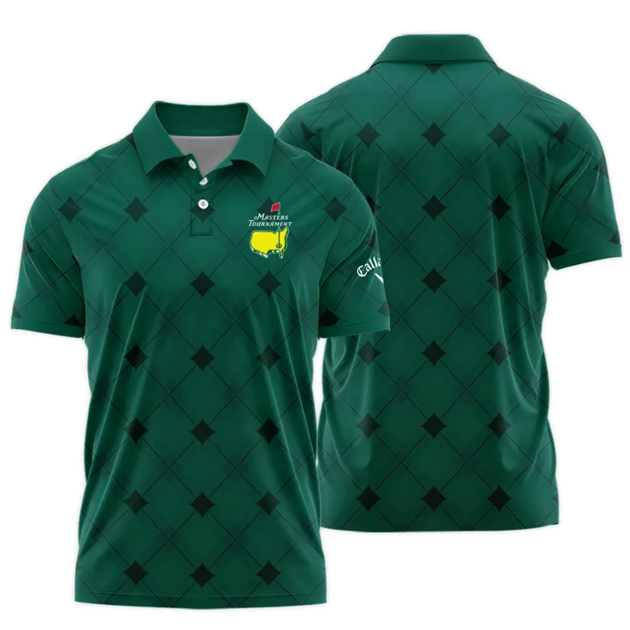 Golf Masters Tournament Green Argyle Pattern Callaway Polo Shirt Style Classic Polo Shirt For Men