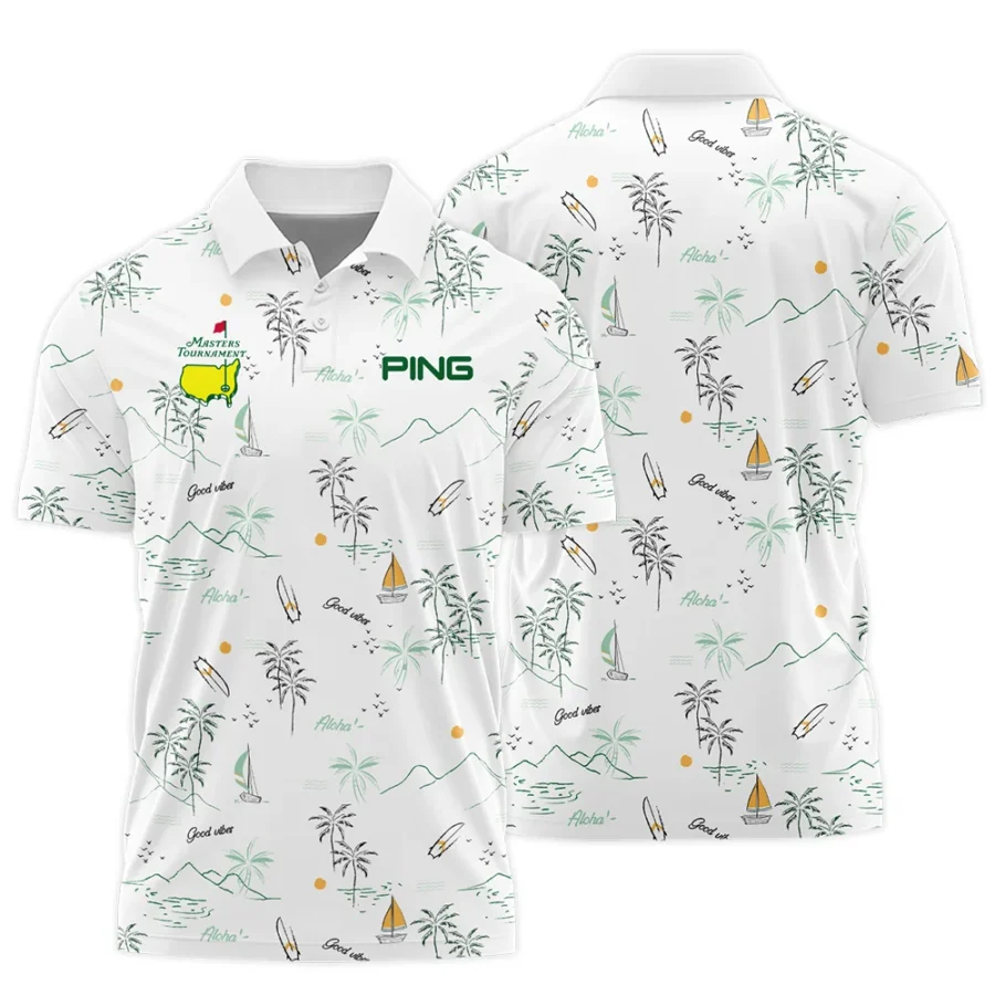 Island Seamless Pattern Golf Masters Tournament Ping Polo Shirt Style Classic Polo Shirt For Men