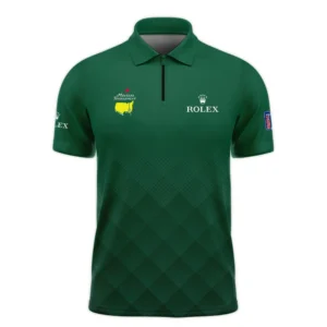 Masters Tournament Rolex Gradient Dark Green Pattern Long Polo Shirt Style Classic Long Polo Shirt For Men