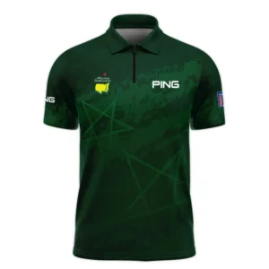 Stars Gradient Dark Green Grunge Pattern Masters Tournament Ping Polo Shirt Style Classic Polo Shirt For Men