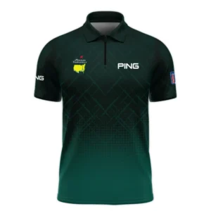 Ping Masters Tournament Sport Jersey Pattern Dark Green Polo Shirt Style Classic Polo Shirt For Men