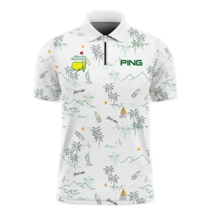 Island Seamless Pattern Golf Masters Tournament Ping Long Polo Shirt Style Classic Long Polo Shirt For Men