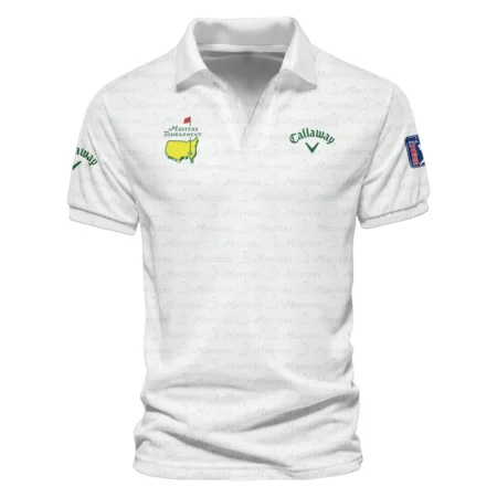 Golf Pattern Cup White Mix Green Masters Tournament Callaway Vneck Long Polo Shirt Style Classic Long Polo Shirt For Men