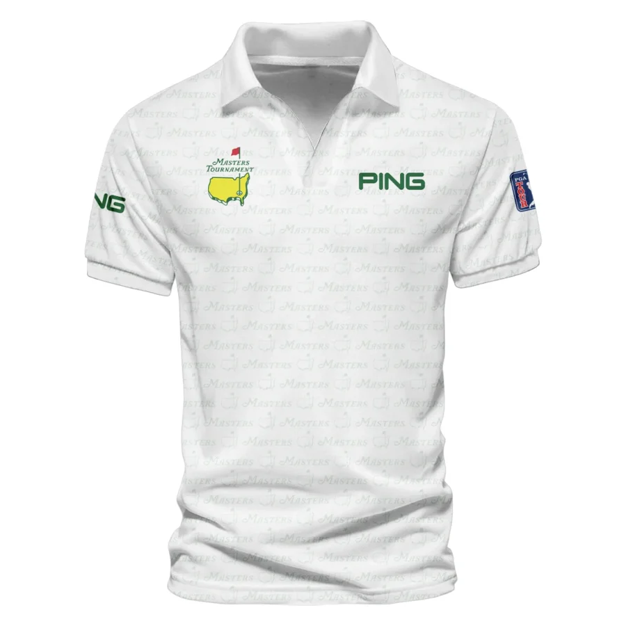 Golf Pattern Cup White Mix Green Masters Tournament Ping Vneck Polo Shirt Style Classic Polo Shirt For Men