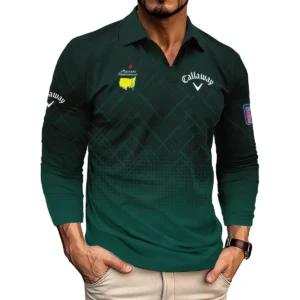 Rolex Masters Tournament Sport Jersey Pattern Dark Green Polo Shirt Style Classic Polo Shirt For Men