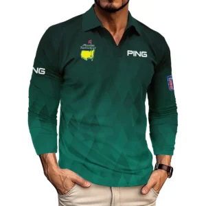 Masters Tournament Callaway Pattern Sport Jersey Dark Green Polo Shirt Style Classic Polo Shirt For Men