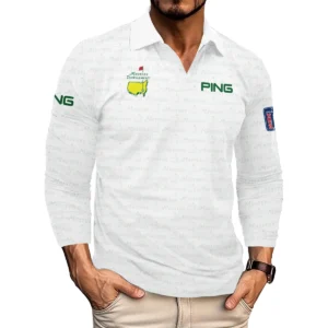 Golf Pattern Cup White Mix Green Masters Tournament Ping Vneck Polo Shirt Style Classic Polo Shirt For Men