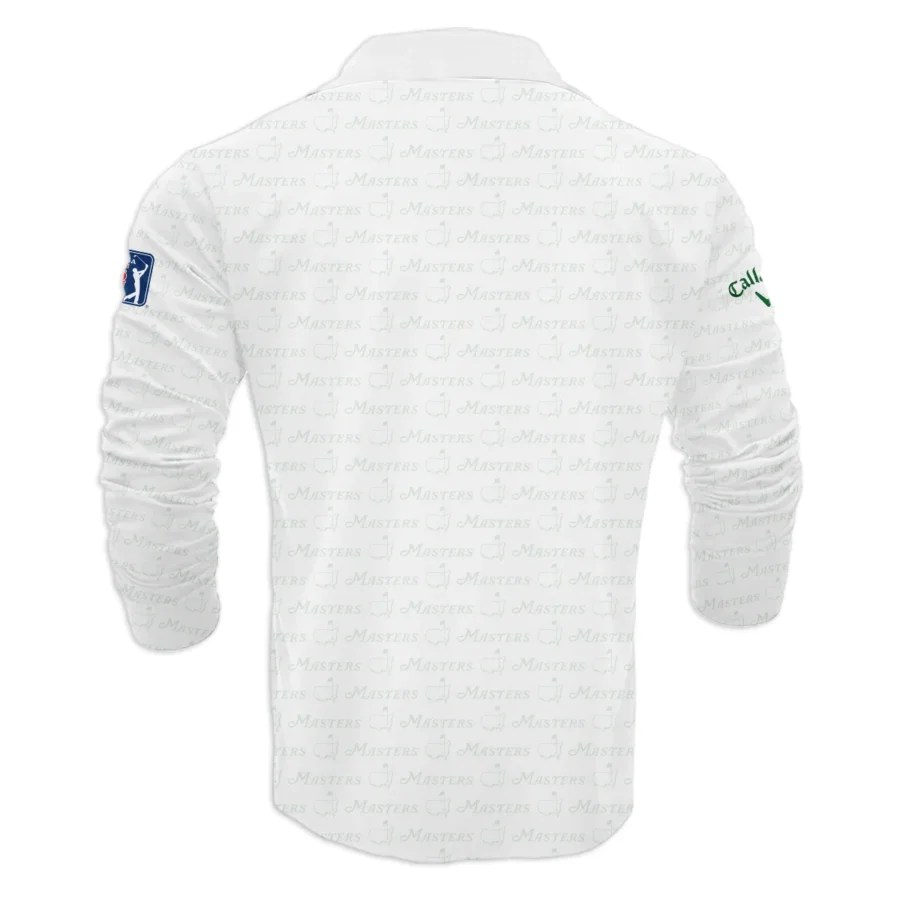 Golf Pattern Cup White Mix Green Masters Tournament Callaway Vneck Long Polo Shirt Style Classic Long Polo Shirt For Men