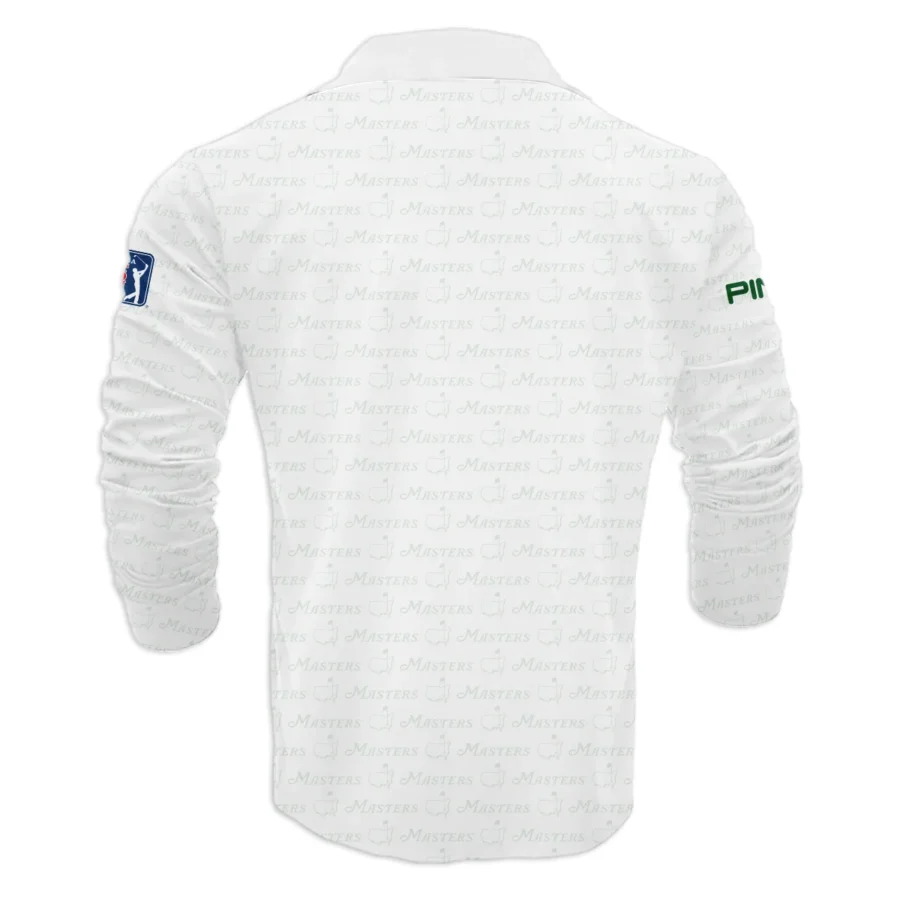 Golf Pattern Cup White Mix Green Masters Tournament Ping Vneck Long Polo Shirt Style Classic Long Polo Shirt For Men