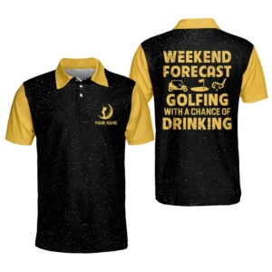 Personalized Funny Golf Shirts for Men I Put It In Every Hole America Mens Golf Shirts Short Sleeve Dry Fit Polo GOLF