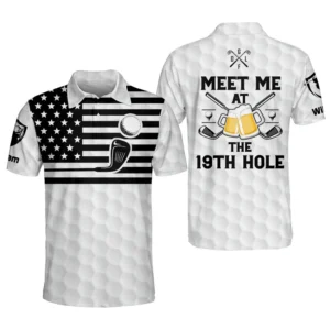 Funny Golf Shirts for Men Golf Shirts Short Sleeve Polo Dry Fit Swing Swear Look for The Ball Repeat Custom Crazy Polo Golf Shirts GOLF