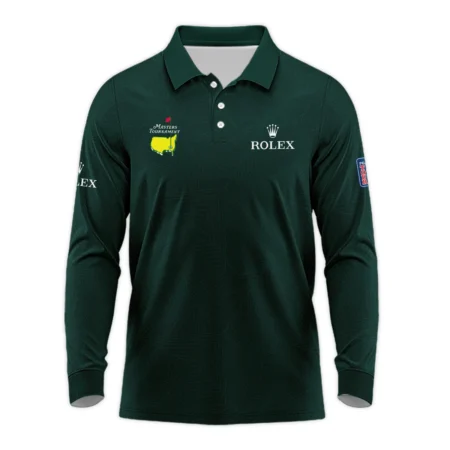 Masters Tournament Rolex Pattern Sport Jersey Dark Green Quarter-Zip Jacket Style Classic Quarter-Zip Jacket