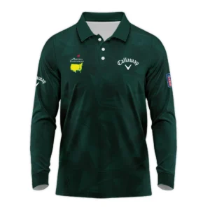 Dark Green Abstract Sport Masters Tournament Callaway Zipper Polo Shirt Style Classic Zipper Polo Shirt For Men