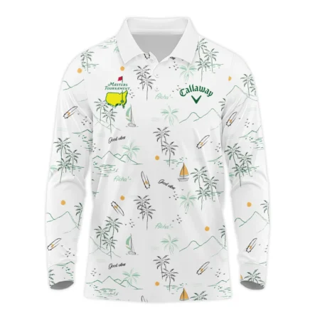 Island Seamless Pattern Golf Masters Tournament Callaway Long Polo Shirt Style Classic Long Polo Shirt For Men