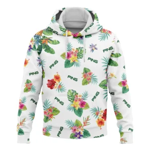 Ping Hawaiian Flower Zipper Hoodie Shirt Style Classic Zipper Hoodie Shirt